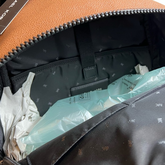 Michael Kors Cooper Large Signature PVC Graphic Logo Backpack Book bag - Picture 5 of 7